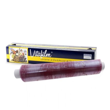 Pellicola alimentare in PVC violetto trasparente Vitafilm 45cm - 300 metri